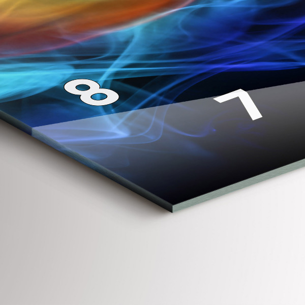 Horizontale Uhr mit motiv Abstrakte farbige Linien