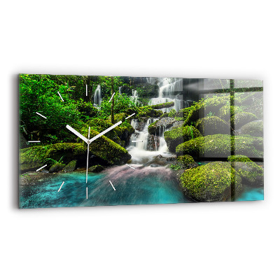 Horizontale Uhr mit motiv Wasserfall Thailand
