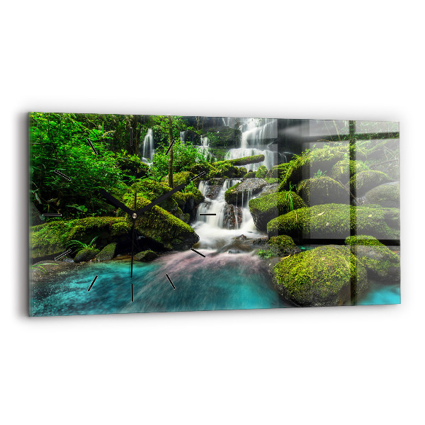 Horizontale Uhr mit motiv Wasserfall Thailand