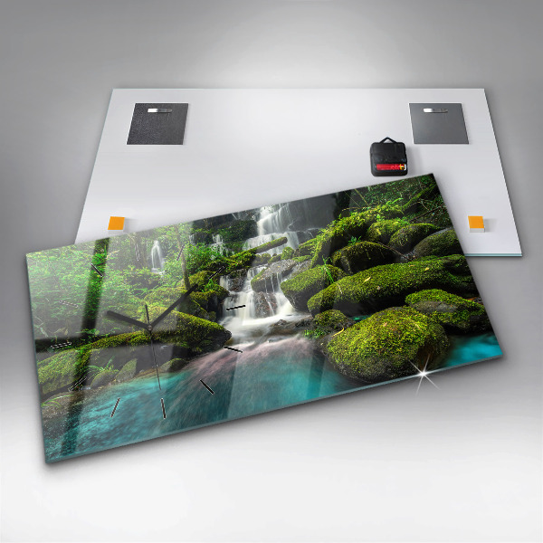Horizontale Uhr mit motiv Wasserfall Thailand