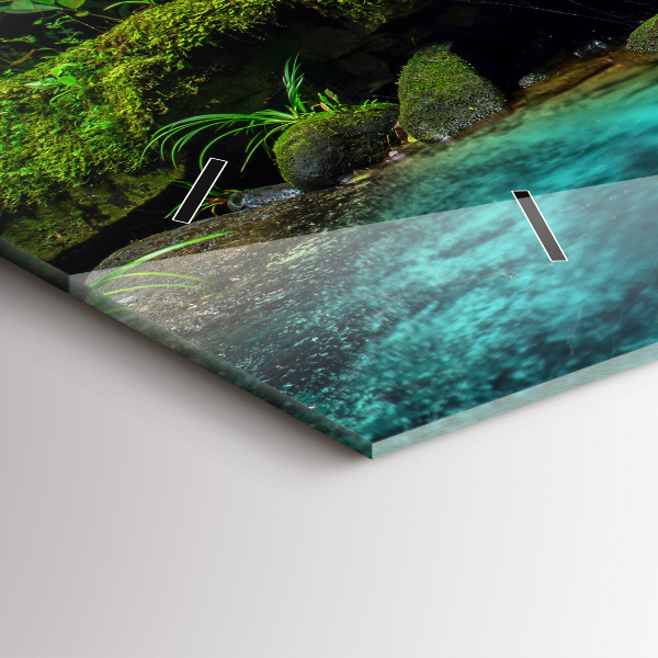 Horizontale Uhr mit motiv Wasserfall Thailand