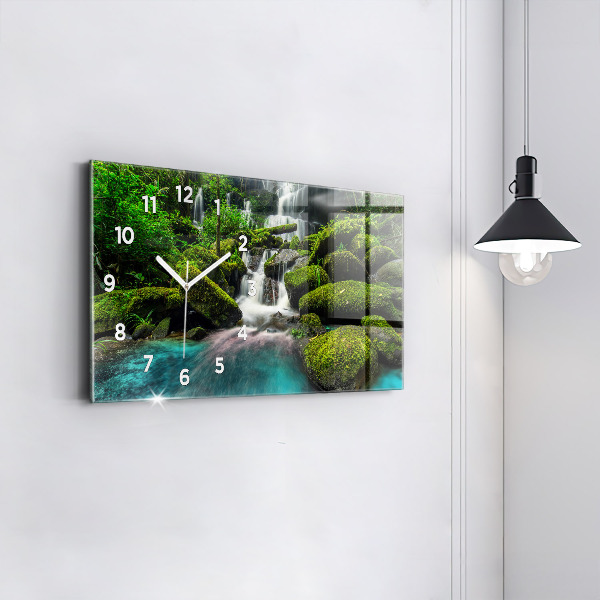 Horizontale Uhr mit motiv Wasserfall Thailand