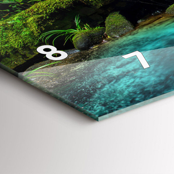 Horizontale Uhr mit motiv Wasserfall Thailand