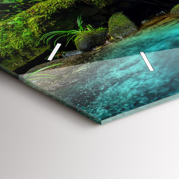 Horizontale Uhr mit motiv Wasserfall Thailand