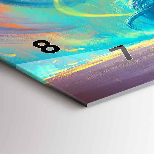 Horizontale Uhr Kind und Luftballons