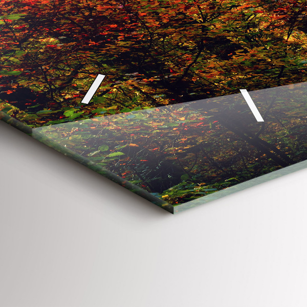 Horizontale Uhr Herbstliche Waldlandschaft