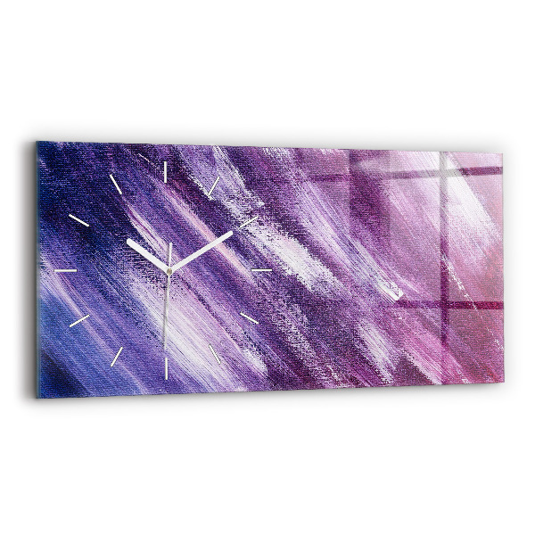 Horizontale Uhr mit motiv Acrylfarbe Textur