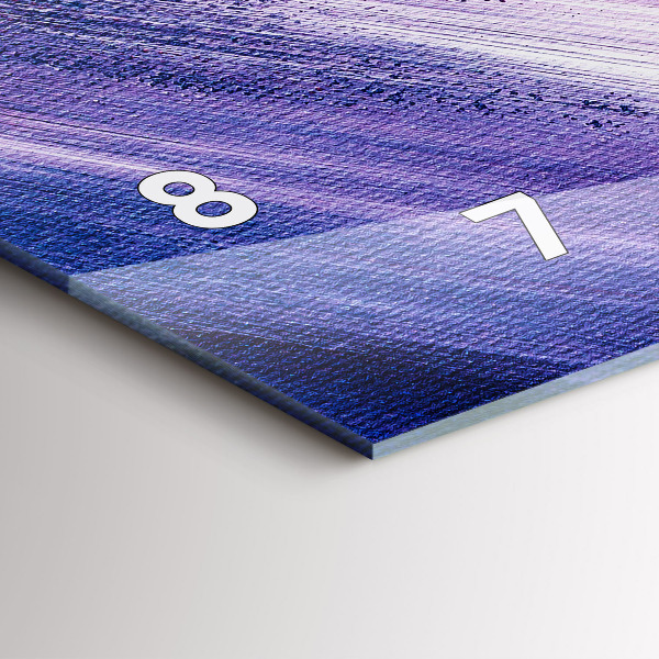 Horizontale Uhr mit motiv Acrylfarbe Textur