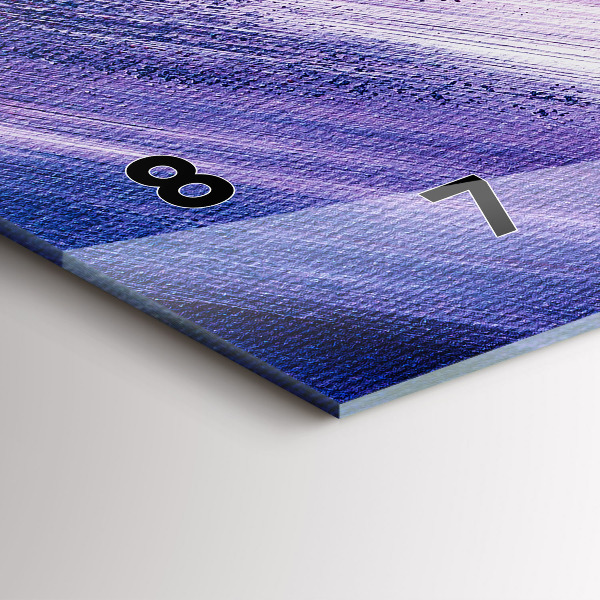 Horizontale Uhr mit motiv Acrylfarbe Textur