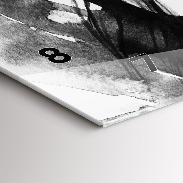 Horizontale Uhr mit motiv Porträt einer Frau Aquarell