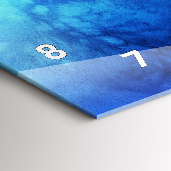 Horizontale Uhr mit motiv Bunte Flecken