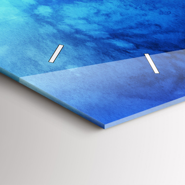 Horizontale Uhr mit motiv Bunte Flecken