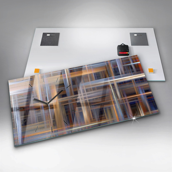 Horizontale Uhr mit motiv Geometrische Abstraktion