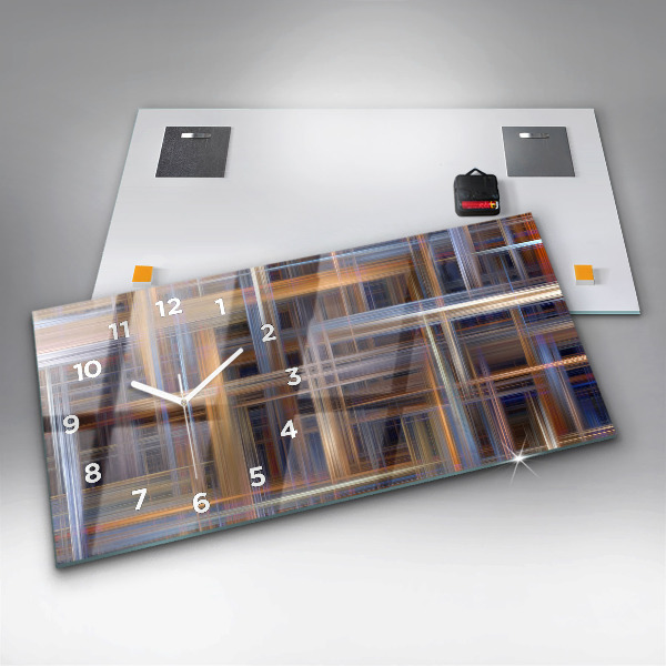 Horizontale Uhr mit motiv Geometrische Abstraktion