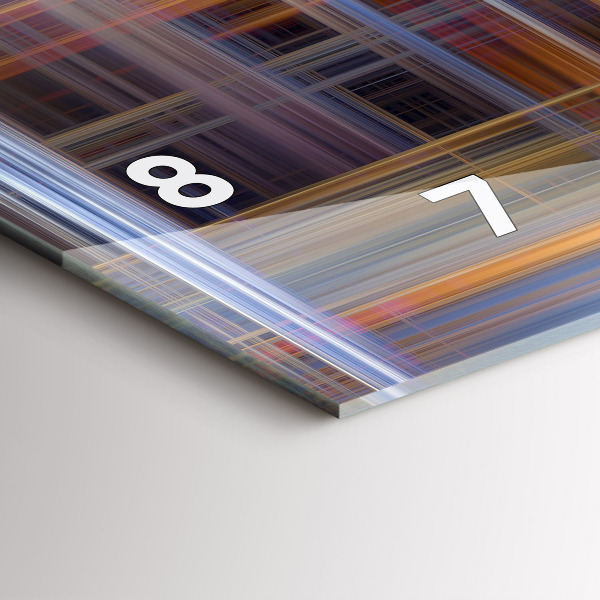 Horizontale Uhr mit motiv Geometrische Abstraktion