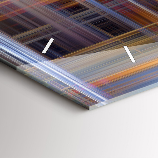 Horizontale Uhr mit motiv Geometrische Abstraktion