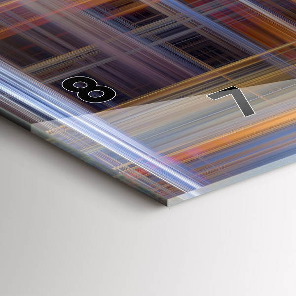 Horizontale Uhr mit motiv Geometrische Abstraktion