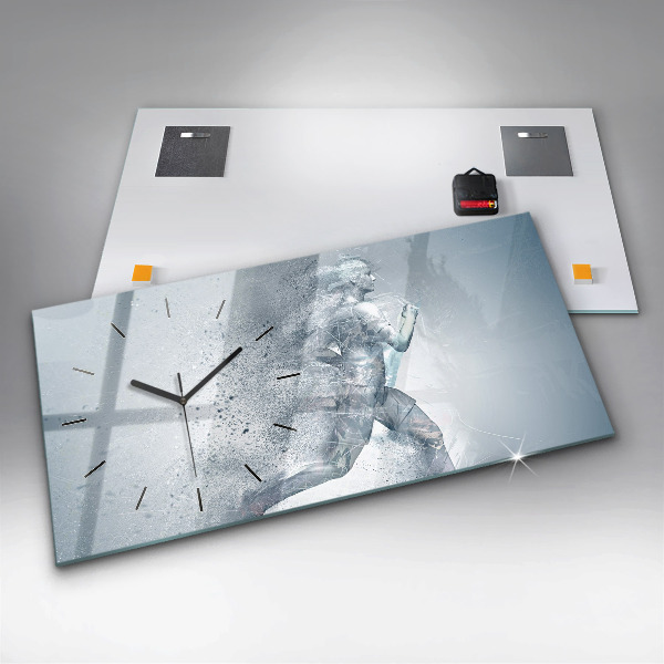 Horizontale Uhr Laufender Mann