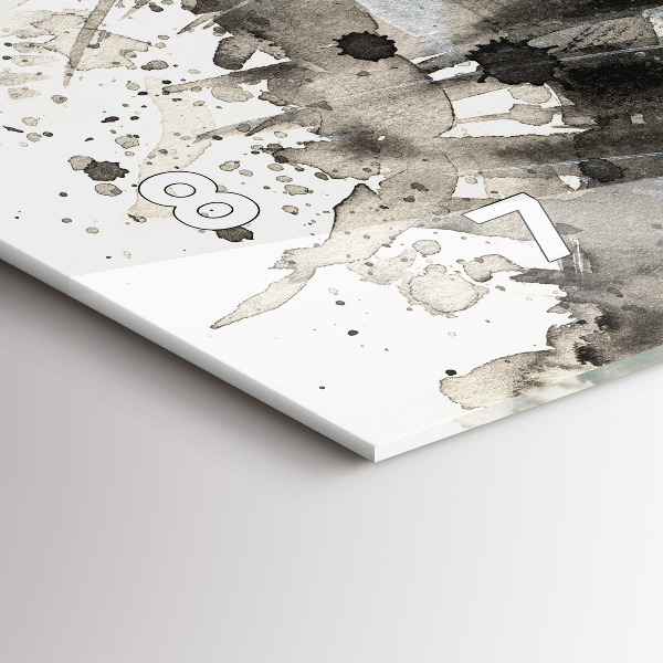 Horizontale Uhr mit motiv Gemaltes Porträt