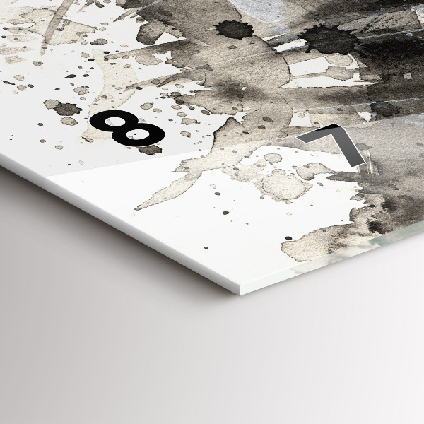 Horizontale Uhr mit motiv Gemaltes Porträt