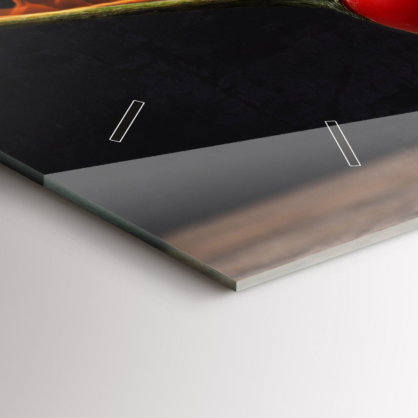 Horizontale Uhr Peperoni-Schote