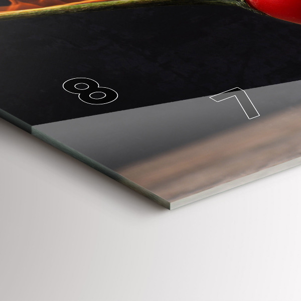 Horizontale Uhr Peperoni-Schote