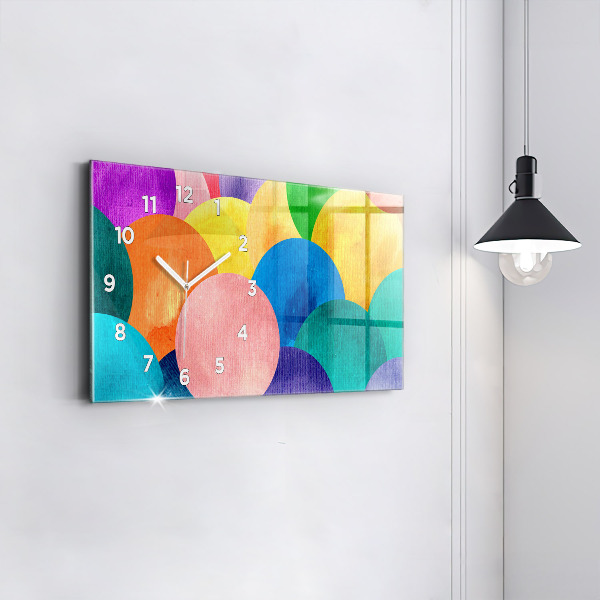 Horizontale Uhr mit motiv Abstrakte Kreise