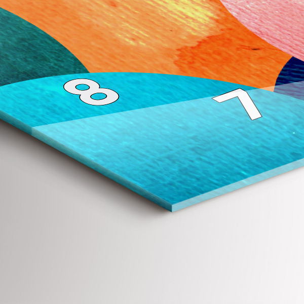 Horizontale Uhr mit motiv Abstrakte Kreise