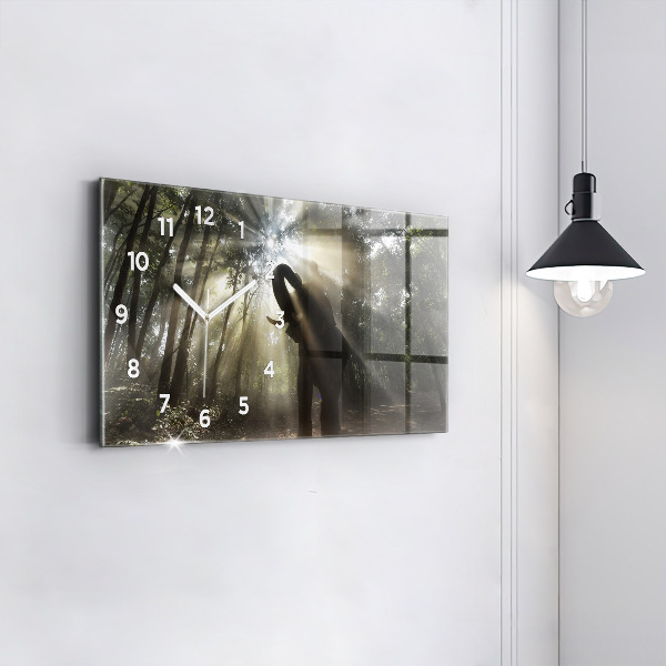 Horizontale Uhr Elefant im Dschungel