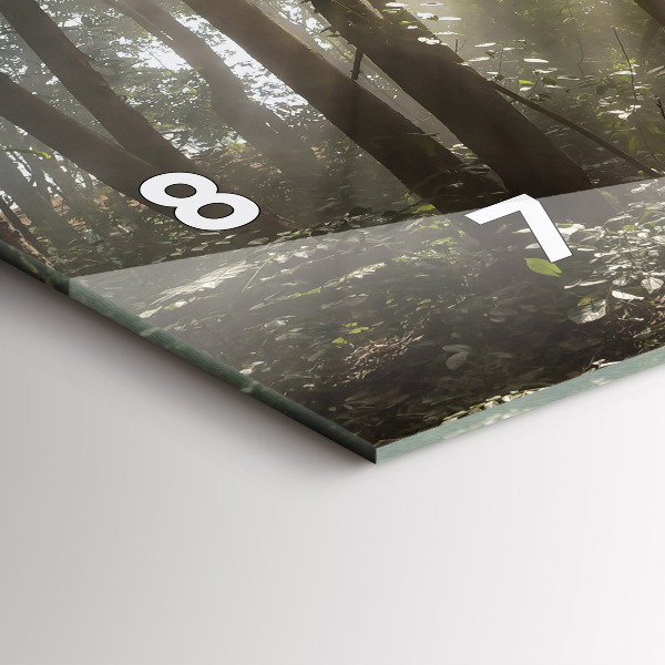 Horizontale Uhr Elefant im Dschungel