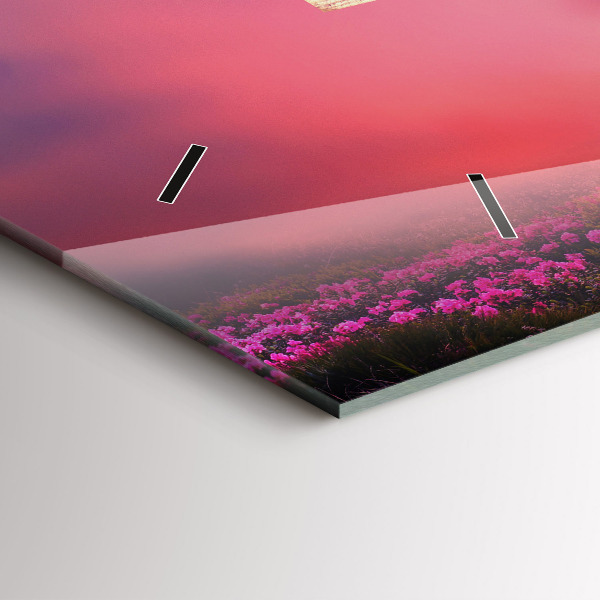 Horizontale Uhr mit motiv Vogelhaus