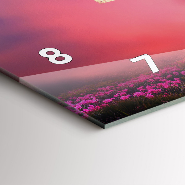 Horizontale Uhr mit motiv Vogelhaus