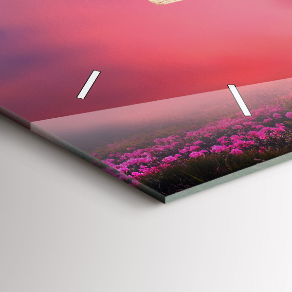 Horizontale Uhr mit motiv Vogelhaus