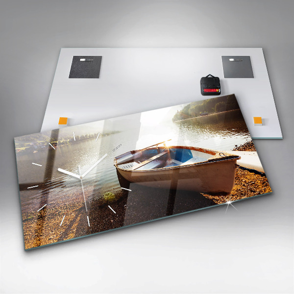 Horizontale Uhr mit motiv Blick auf den See