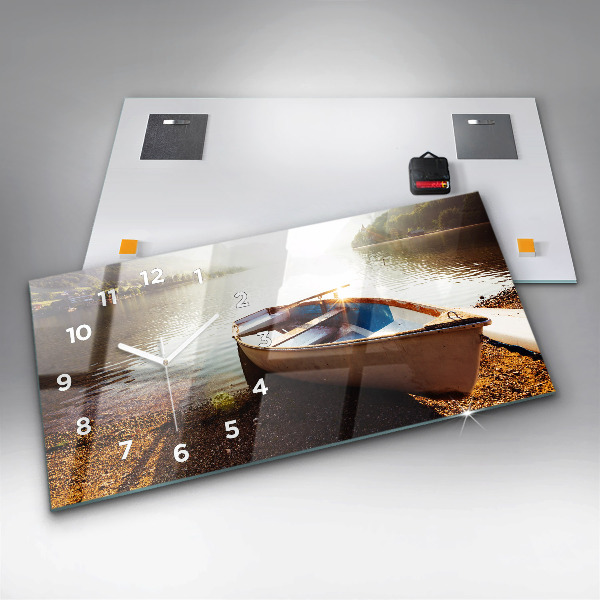 Horizontale Uhr mit motiv Blick auf den See