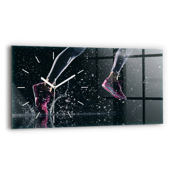 Horizontale Uhr Gesunder Lebensstil und Laufen