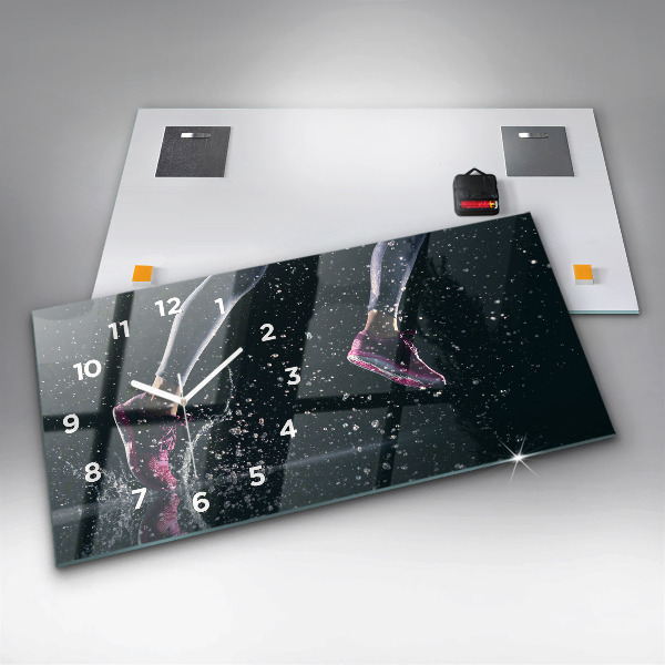 Horizontale Uhr Gesunder Lebensstil und Laufen