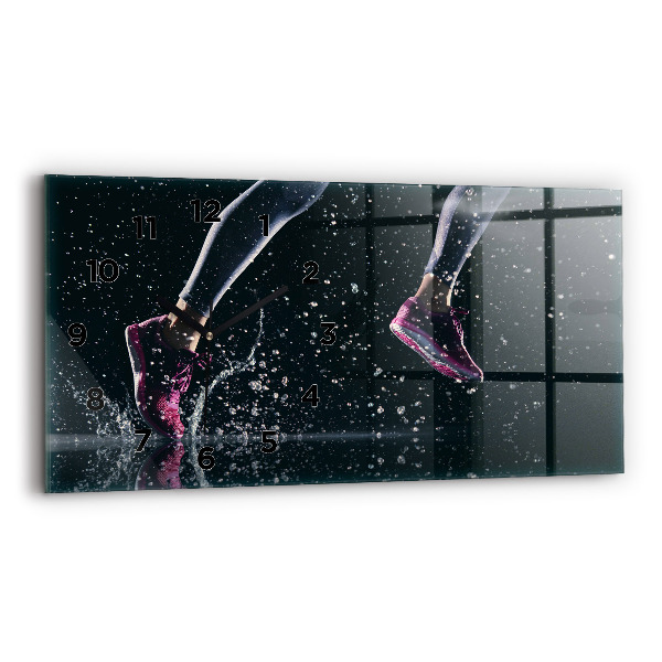 Horizontale Uhr Gesunder Lebensstil und Laufen