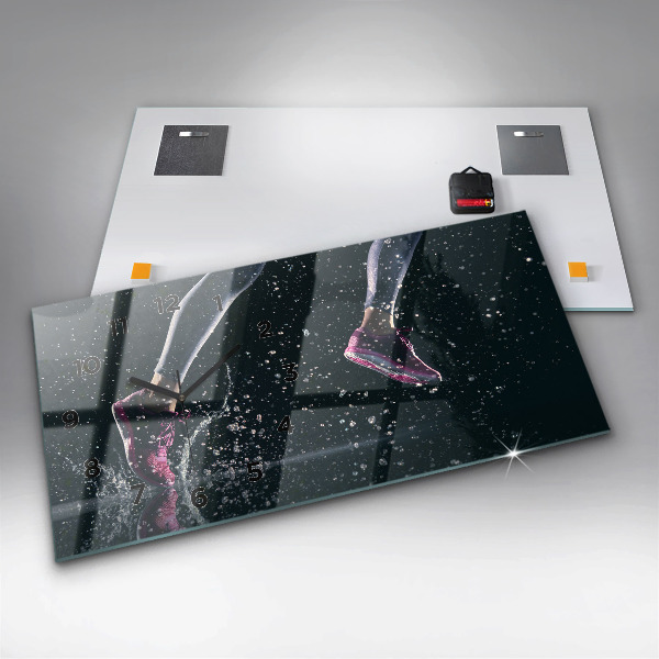 Horizontale Uhr Gesunder Lebensstil und Laufen