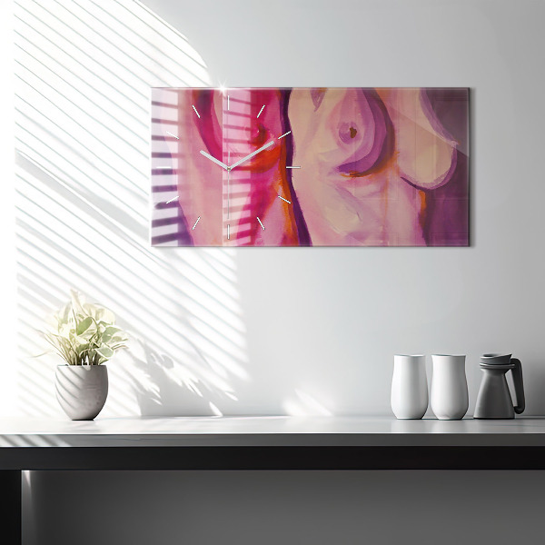 Horizontale Uhr mit motiv Malerei Frauen