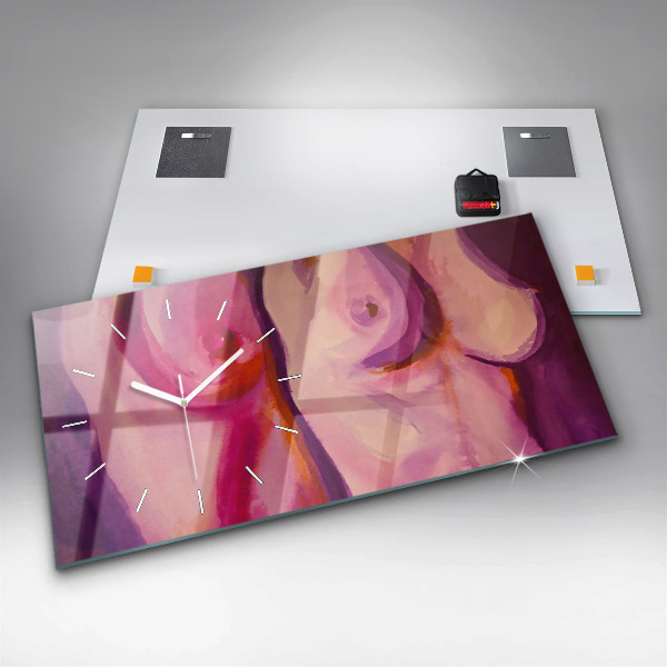 Horizontale Uhr mit motiv Malerei Frauen