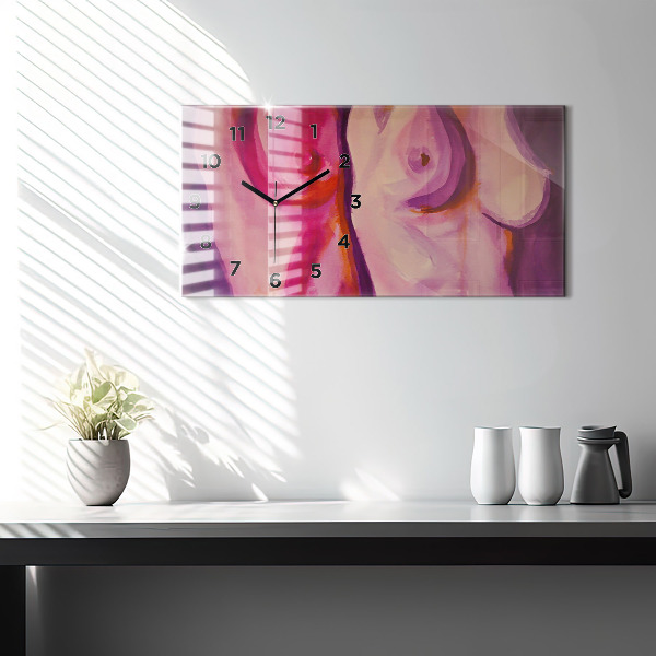 Horizontale Uhr mit motiv Malerei Frauen