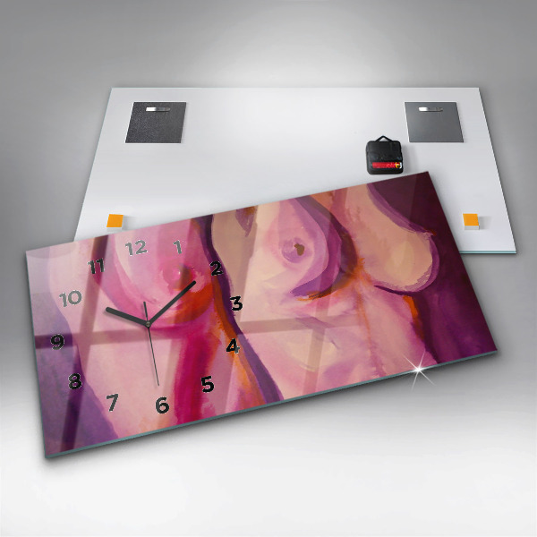 Horizontale Uhr mit motiv Malerei Frauen