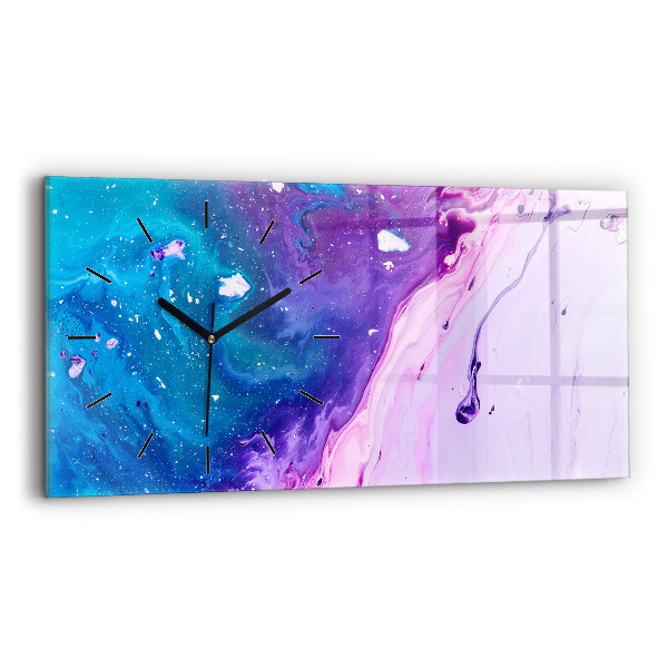 Horizontale Uhr Bunter Hintergrund