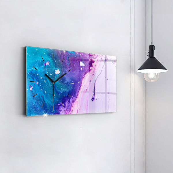 Horizontale Uhr Bunter Hintergrund