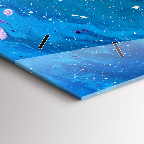 Horizontale Uhr Bunter Hintergrund