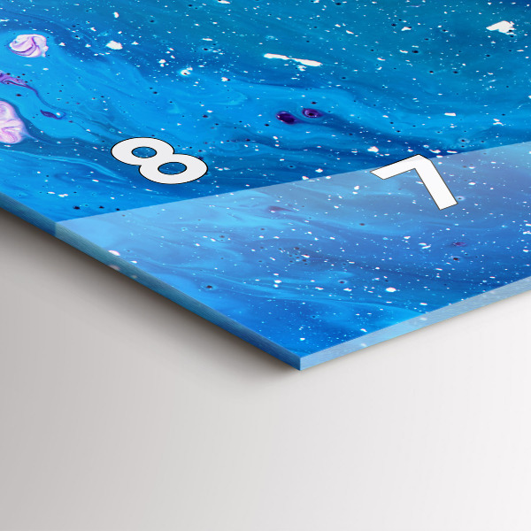 Horizontale Uhr Bunter Hintergrund