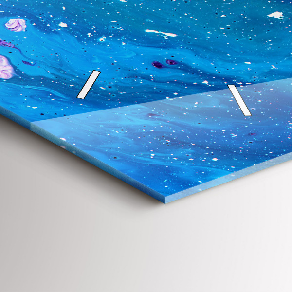 Horizontale Uhr Bunter Hintergrund