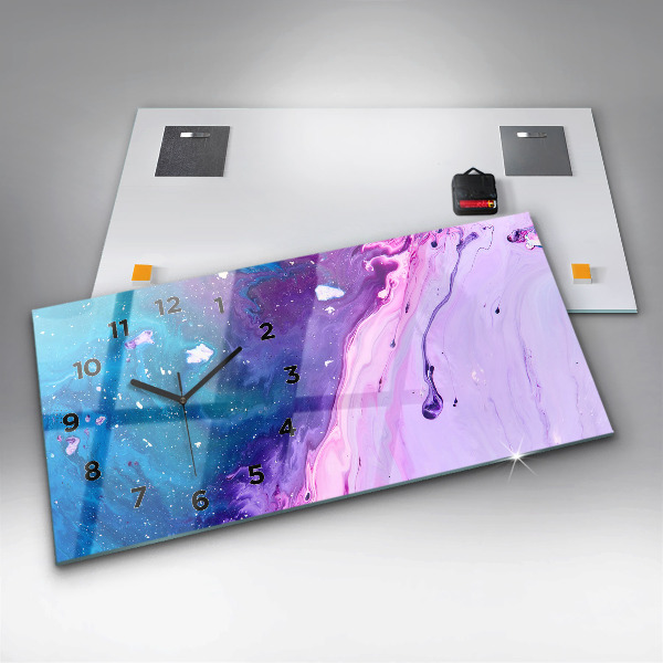 Horizontale Uhr Bunter Hintergrund