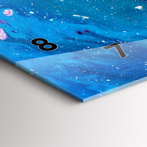 Horizontale Uhr Bunter Hintergrund